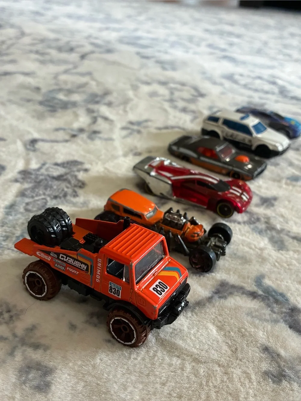 Small toy car lot